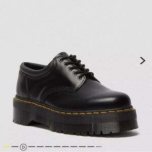Dr. Martens Black Leather Lace-Up Shoe